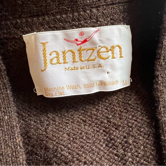 Jantzen Brown Argyle sweater vest size M - Picture 2 of 5